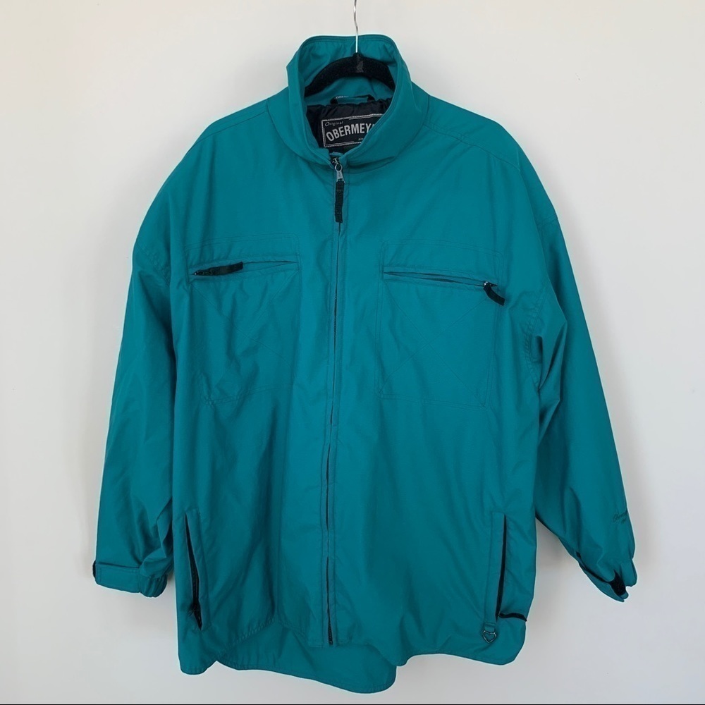 Obermeyer Green Windbreaker‎ Jacket Size XL